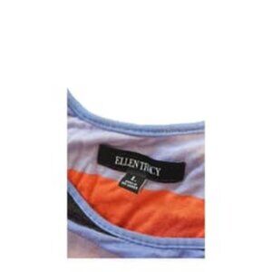 Ellen Tracy Large Multicolor Striped Cold